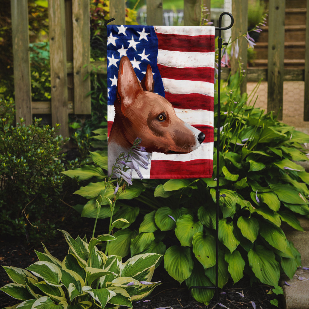 Basenji American Flag Flag Garden Size CK6417GF  the-store.com.