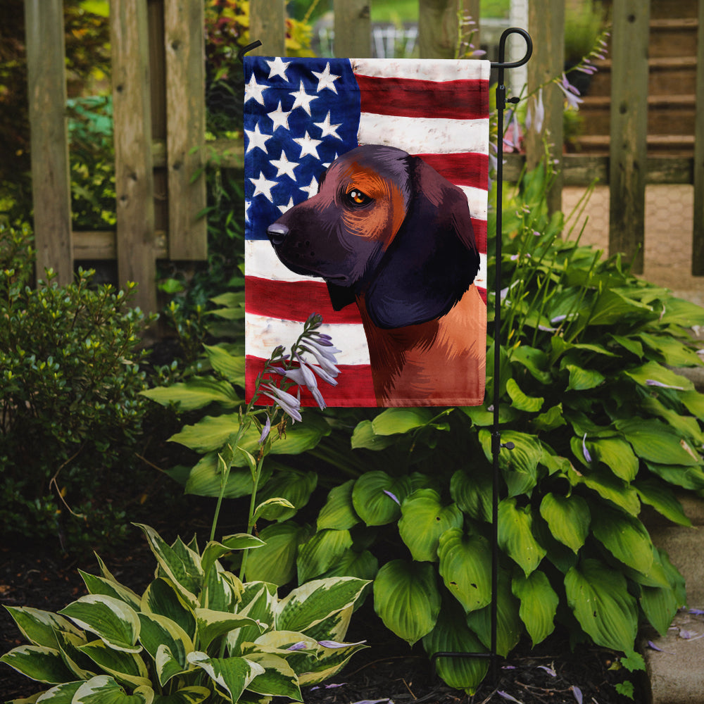 Bavarian Mountain Hound American Flag Flag Garden Size CK6420GF  the-store.com.