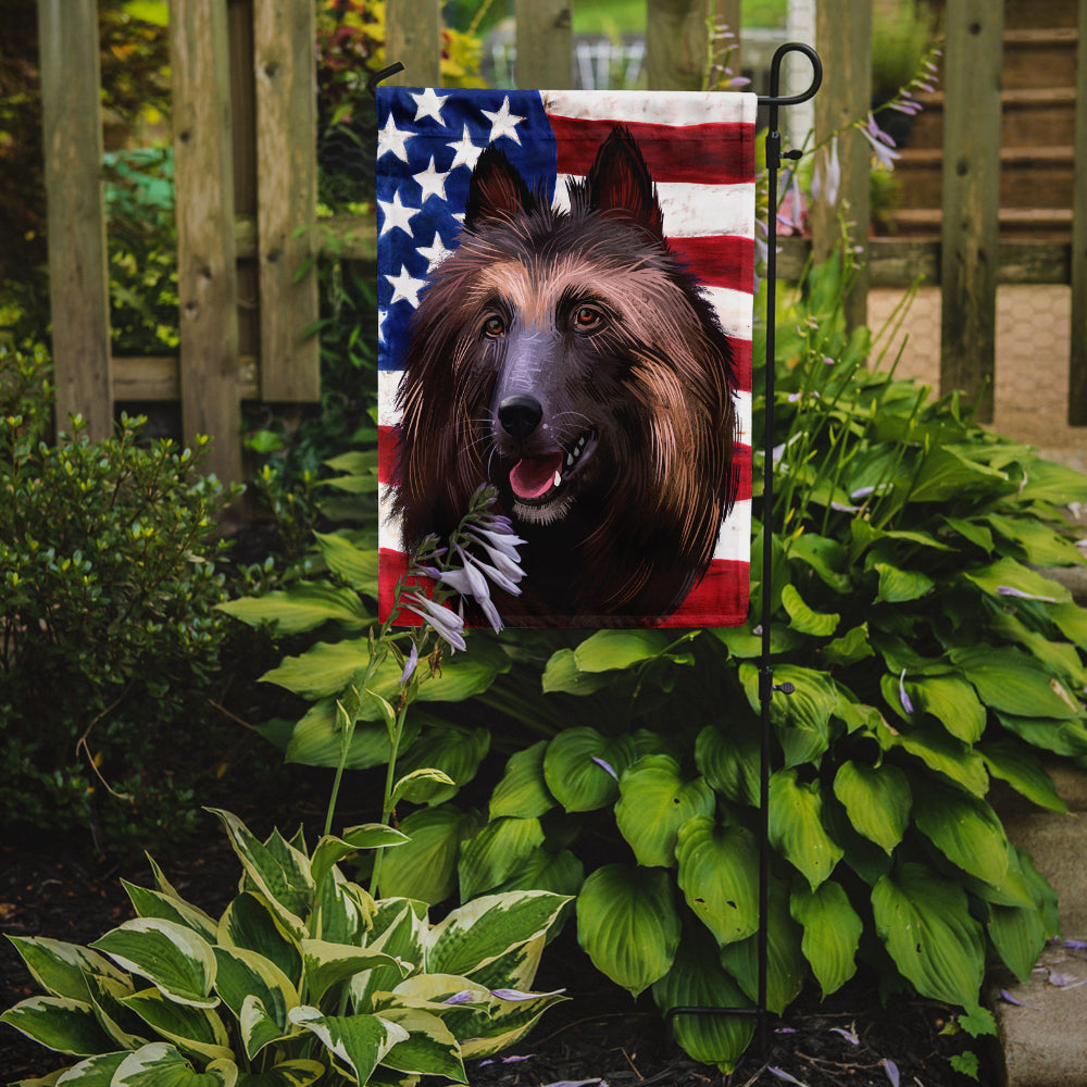 Belgian Tervuren American Flag Flag Garden Size CK6429GF  the-store.com.