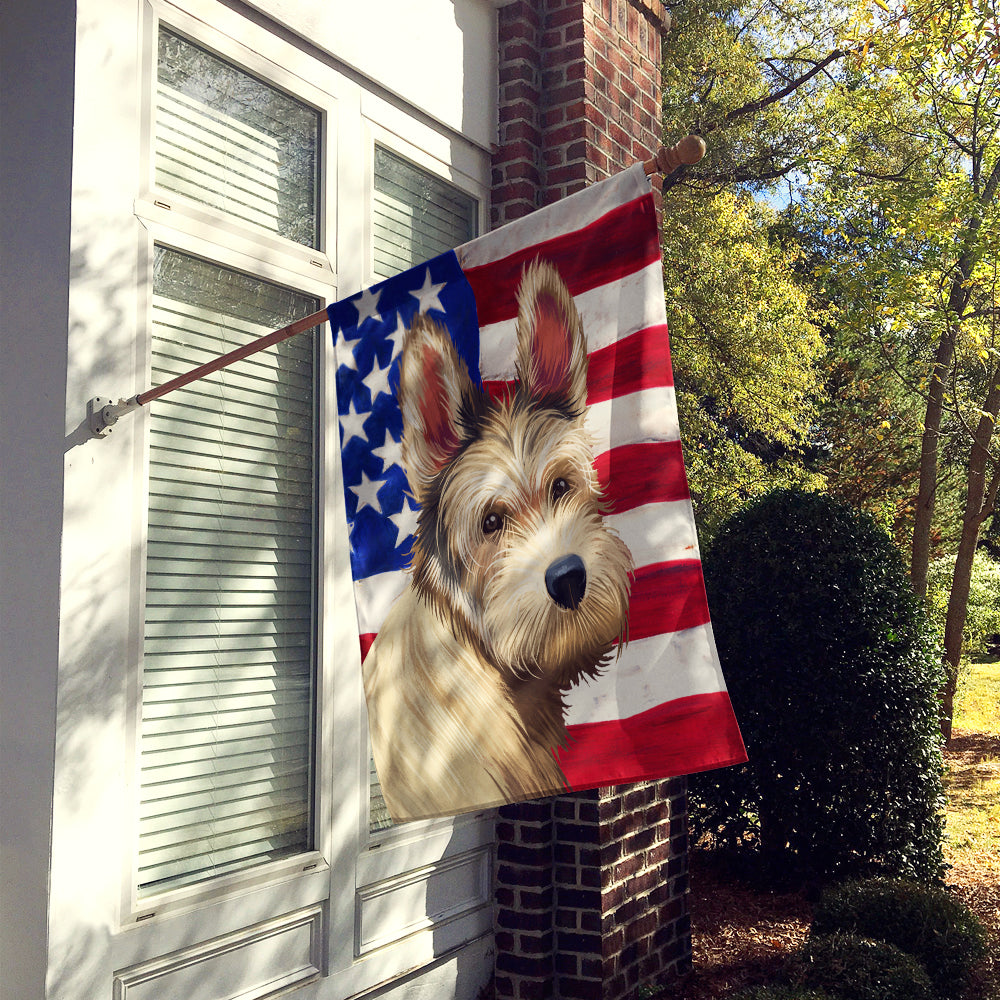 Berger Picard Dog American Flag Flag Canvas House Size CK6432CHF  the-store.com.