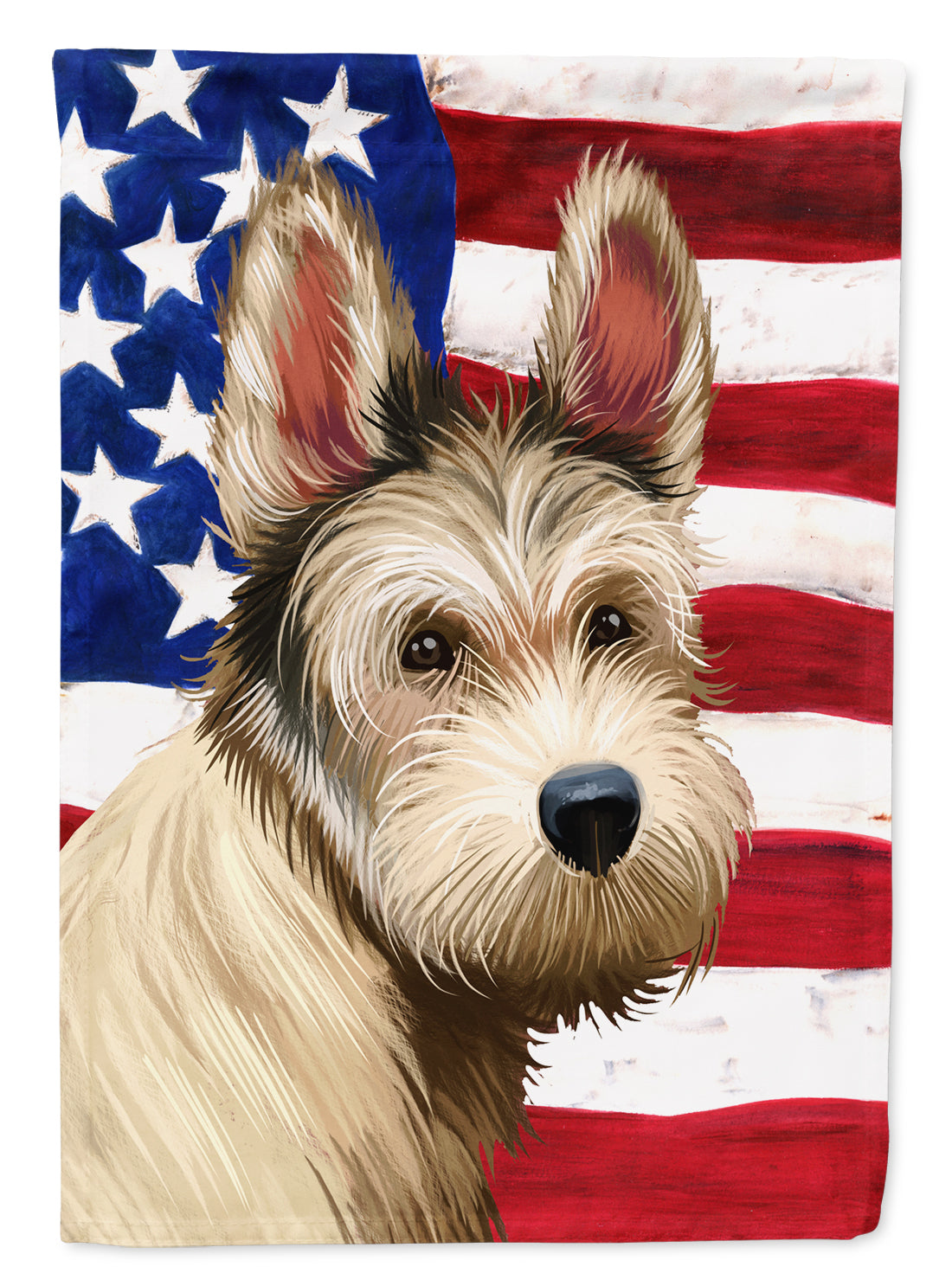 Berger Picard Dog American Flag Flag Garden Size CK6432GF  the-store.com.