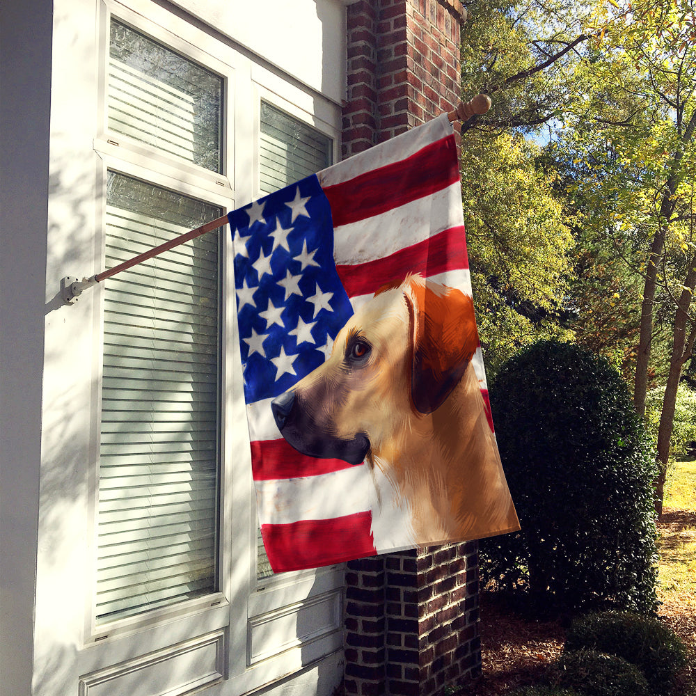 Black Mouth Cur Dog American Flag Flag Canvas House Size CK6436CHF  the-store.com.