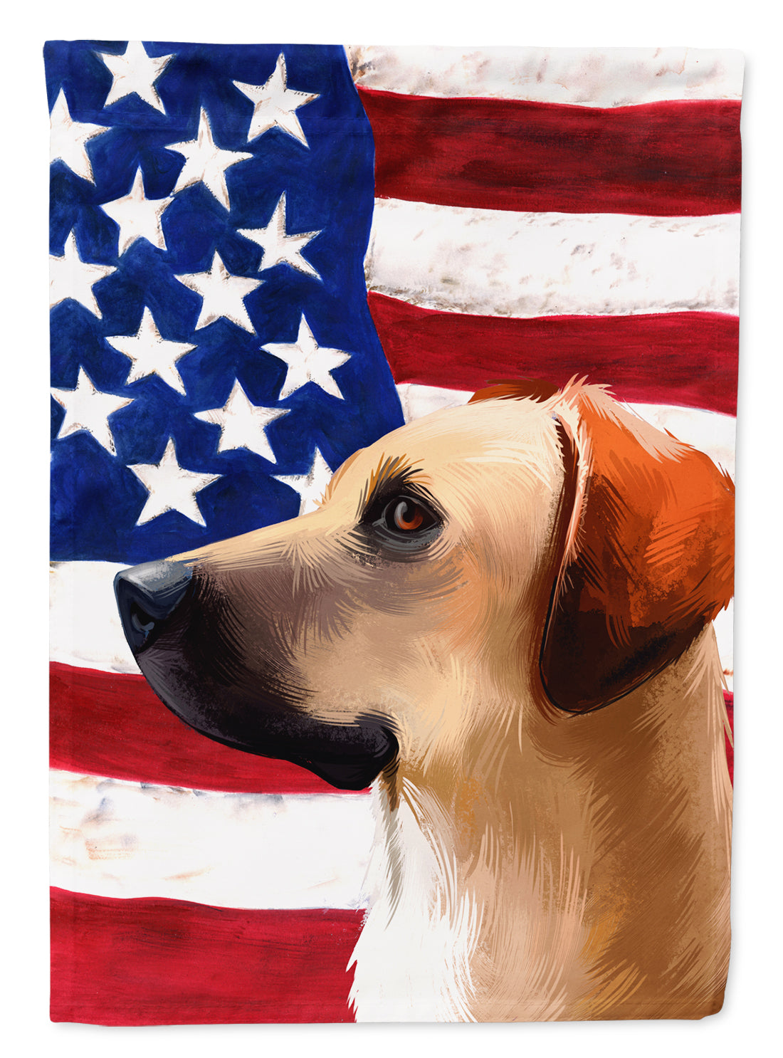 Black Mouth Cur Dog American Flag Flag Garden Size CK6436GF  the-store.com.