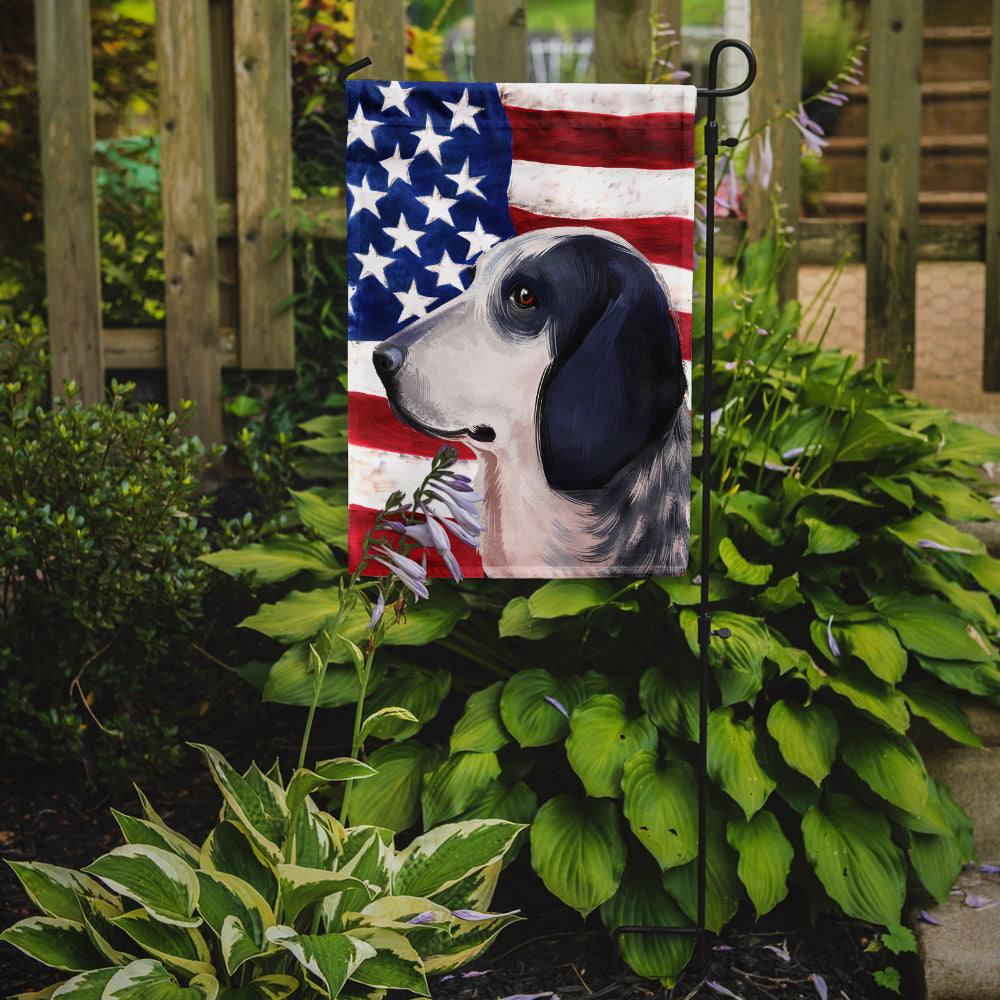 Bleu de Gascogne Dog American Flag Flag Garden Size CK6439GF  the-store.com.