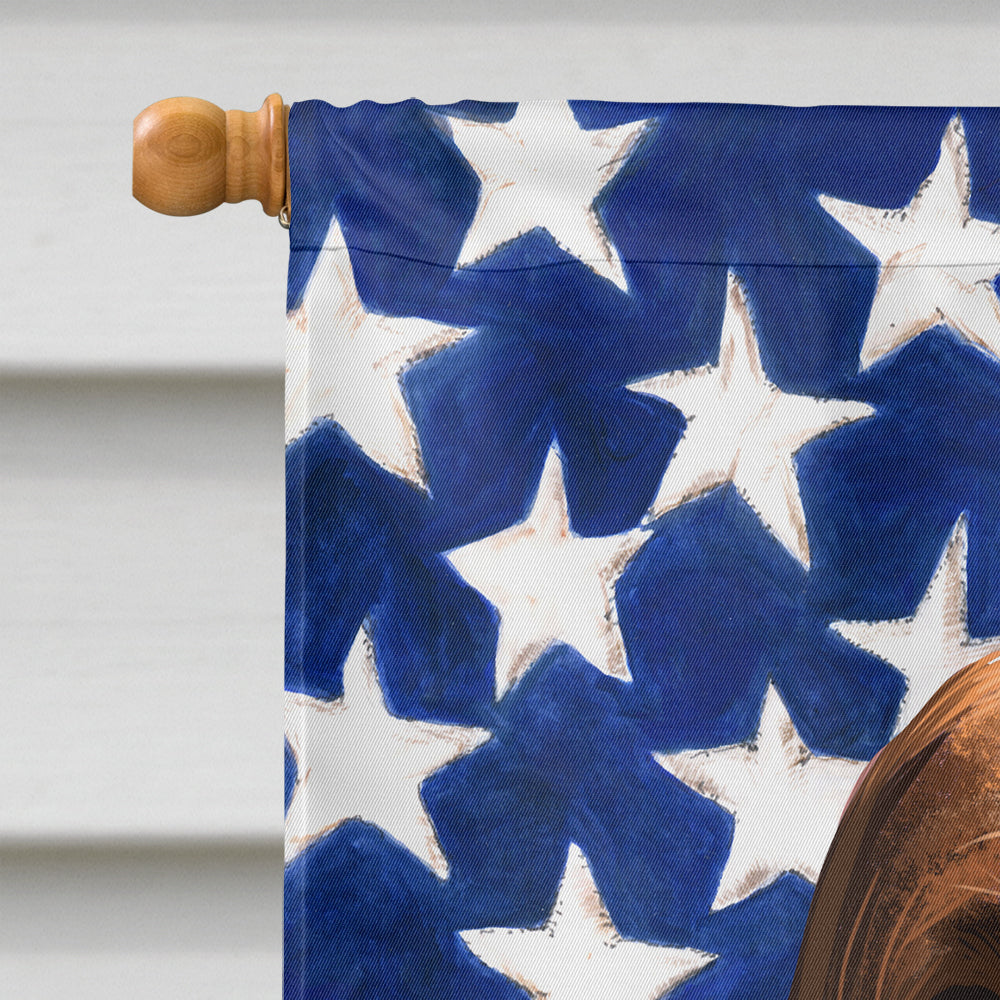 Bloodhound Dog American Flag Flag Canvas House Size CK6440CHF  the-store.com.