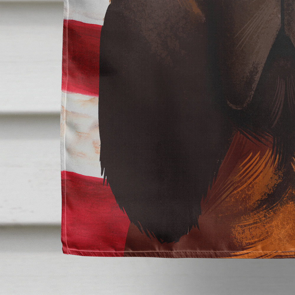 Bloodhound Dog American Flag Flag Canvas House Size CK6440CHF  the-store.com.