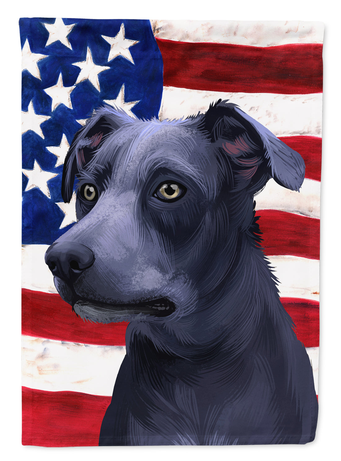 Blue Lacy Dog American Flag Flag Garden Size CK6442GF  the-store.com.