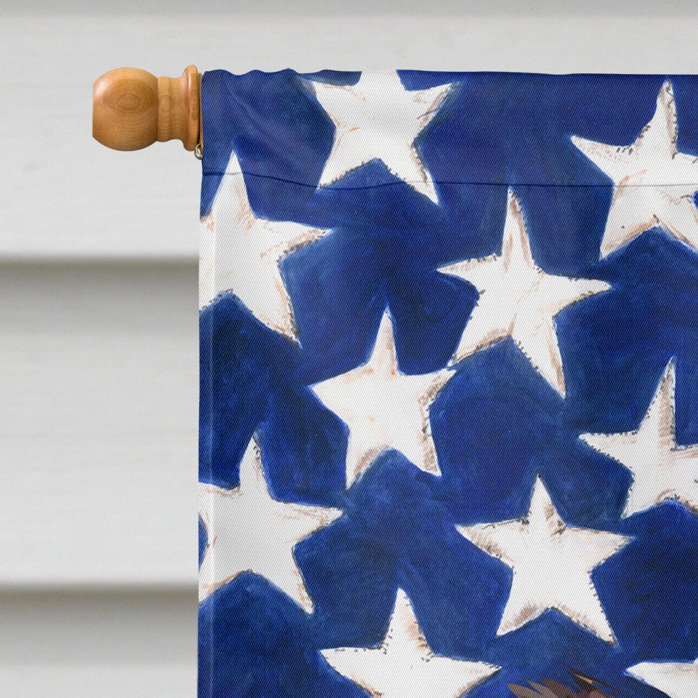 Border Collie Dog American Flag Flag Canvas House Size CK6447CHF  the-store.com.