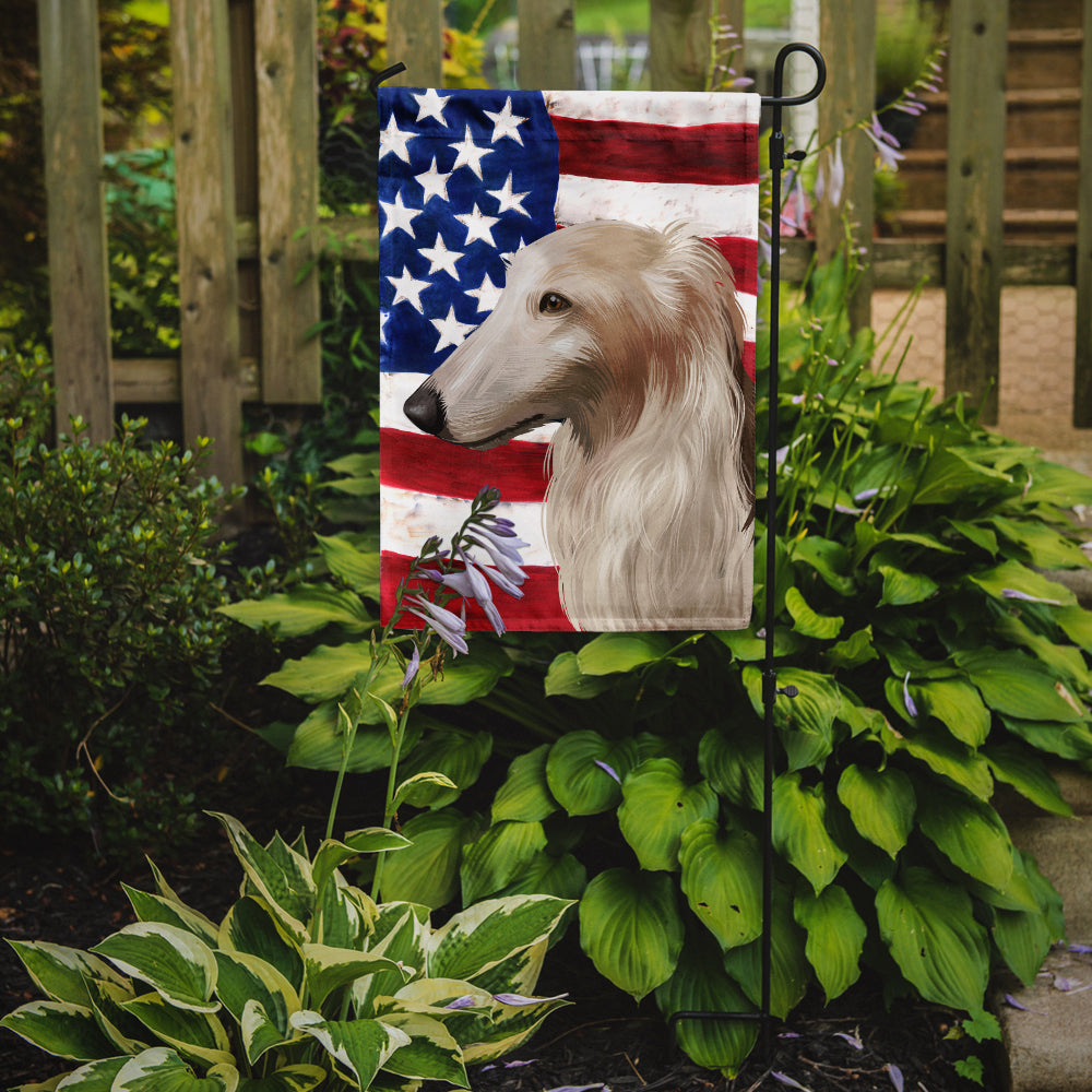 Borzoi Dog American Flag Flag Garden Size CK6449GF  the-store.com.