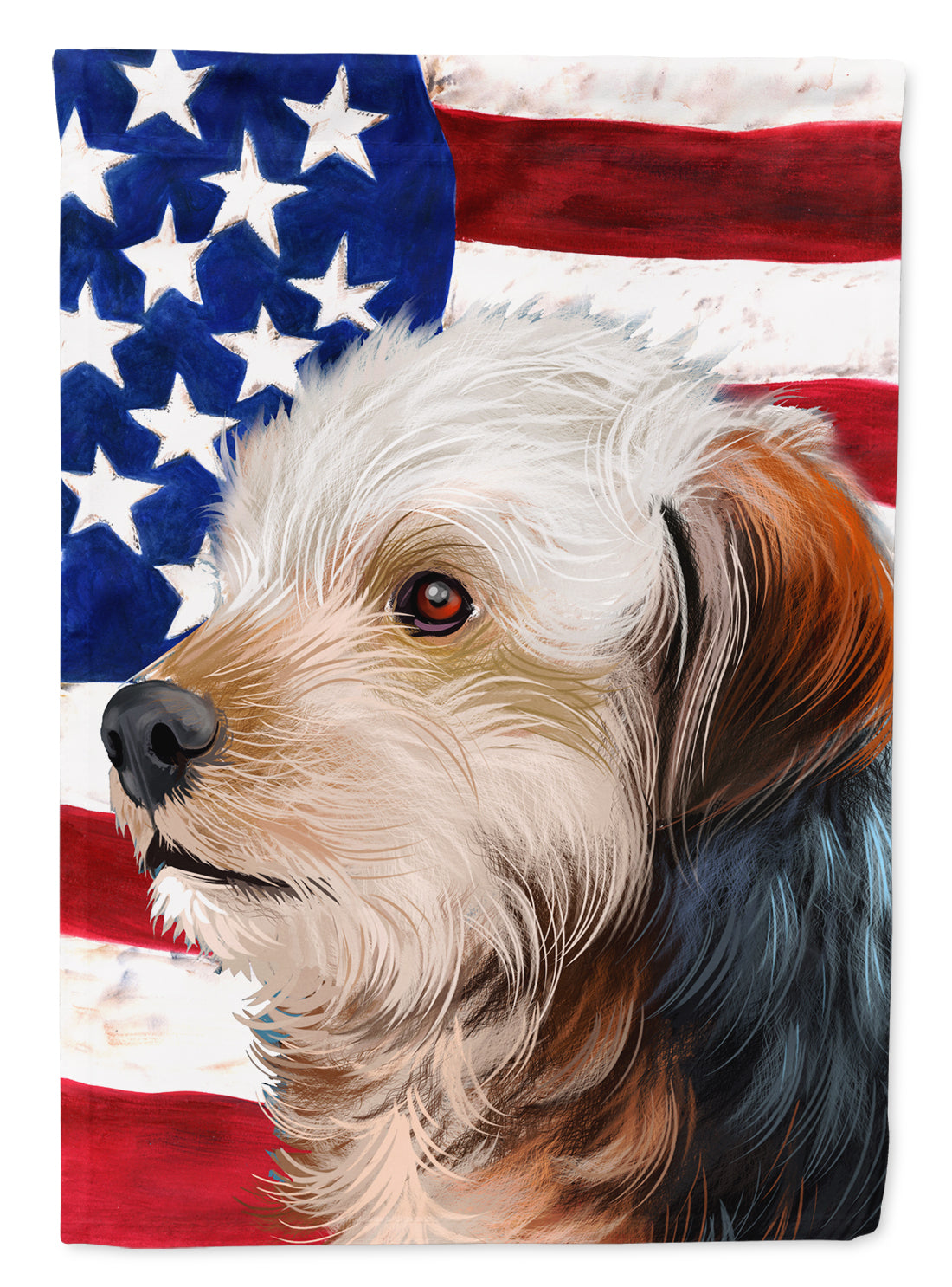 Bosnian Coarse-haired Hound American Flag Flag Garden Size CK6450GF  the-store.com.