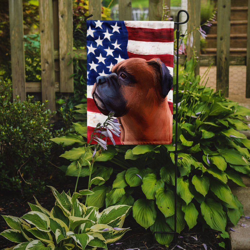 Boxer Dog American Flag Flag Garden Size CK6454GF  the-store.com.