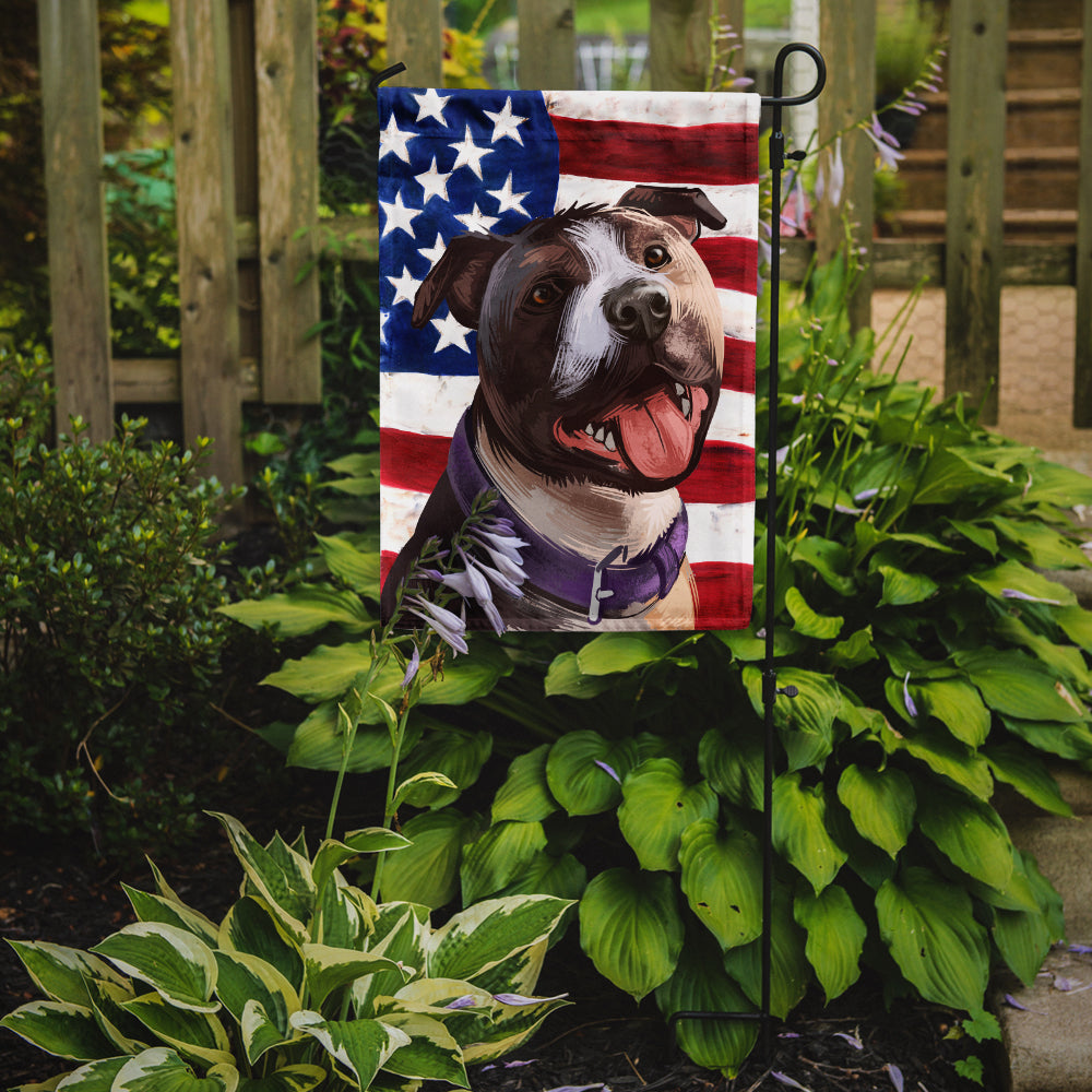 Bull Terrier Dog American Flag Flag Garden Size CK6467GF  the-store.com.