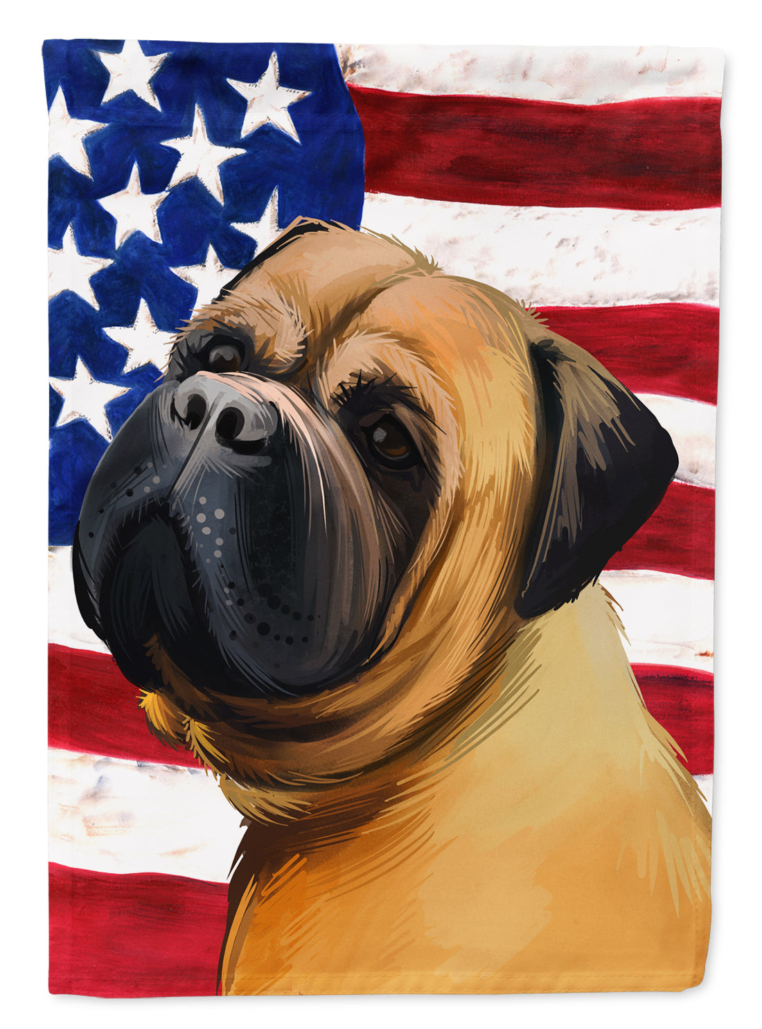 Bullmastiff Dog American Flag Flag Garden Size CK6469GF  the-store.com.