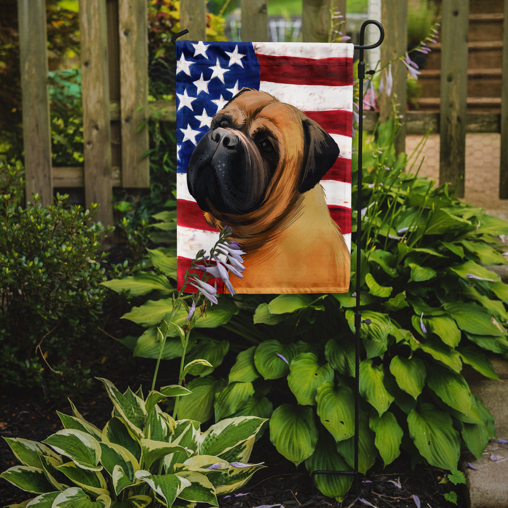 Bullmastiff Dog American Flag Flag Garden Size CK6469GF  the-store.com.