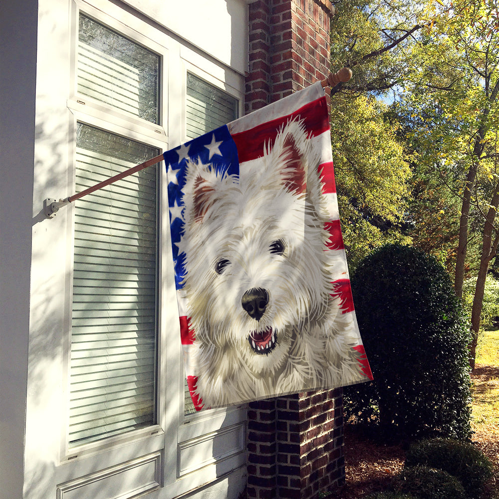 Cairn Terrier Dog American Flag Flag Canvas House Size CK6471CHF  the-store.com.