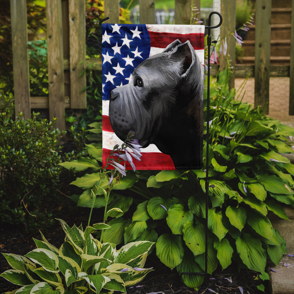 Cane Corso Dog American Flag Flag Garden Size CK6474GF  the-store.com.