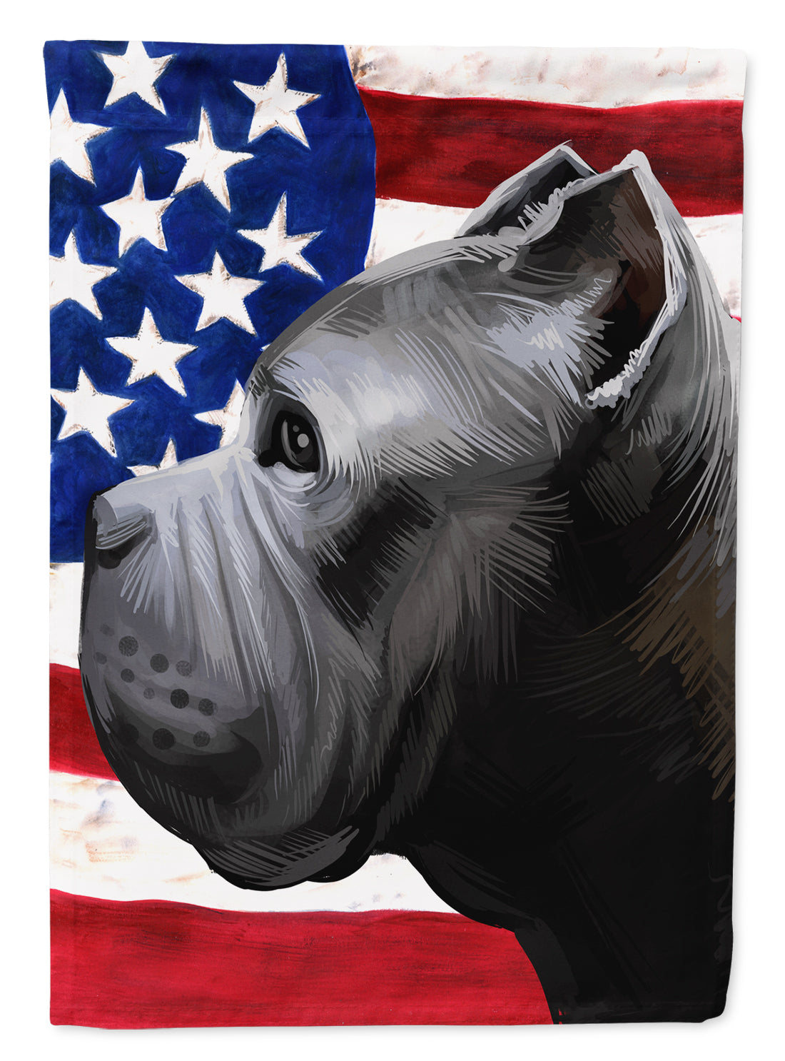 Cane Corso Dog American Flag Flag Garden Size CK6474GF  the-store.com.