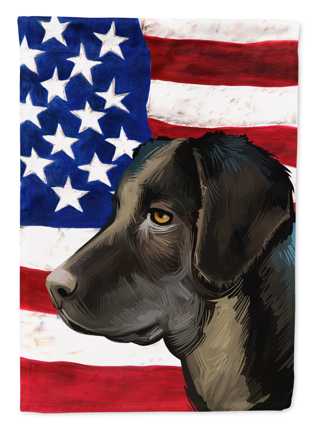 Portuguese Cattle Dog American Flag Flag Garden Size CK6476GF  the-store.com.