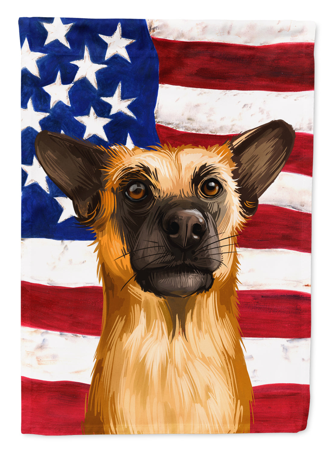 Chinook Dog American Flag Flag Garden Size CK6489GF  the-store.com.