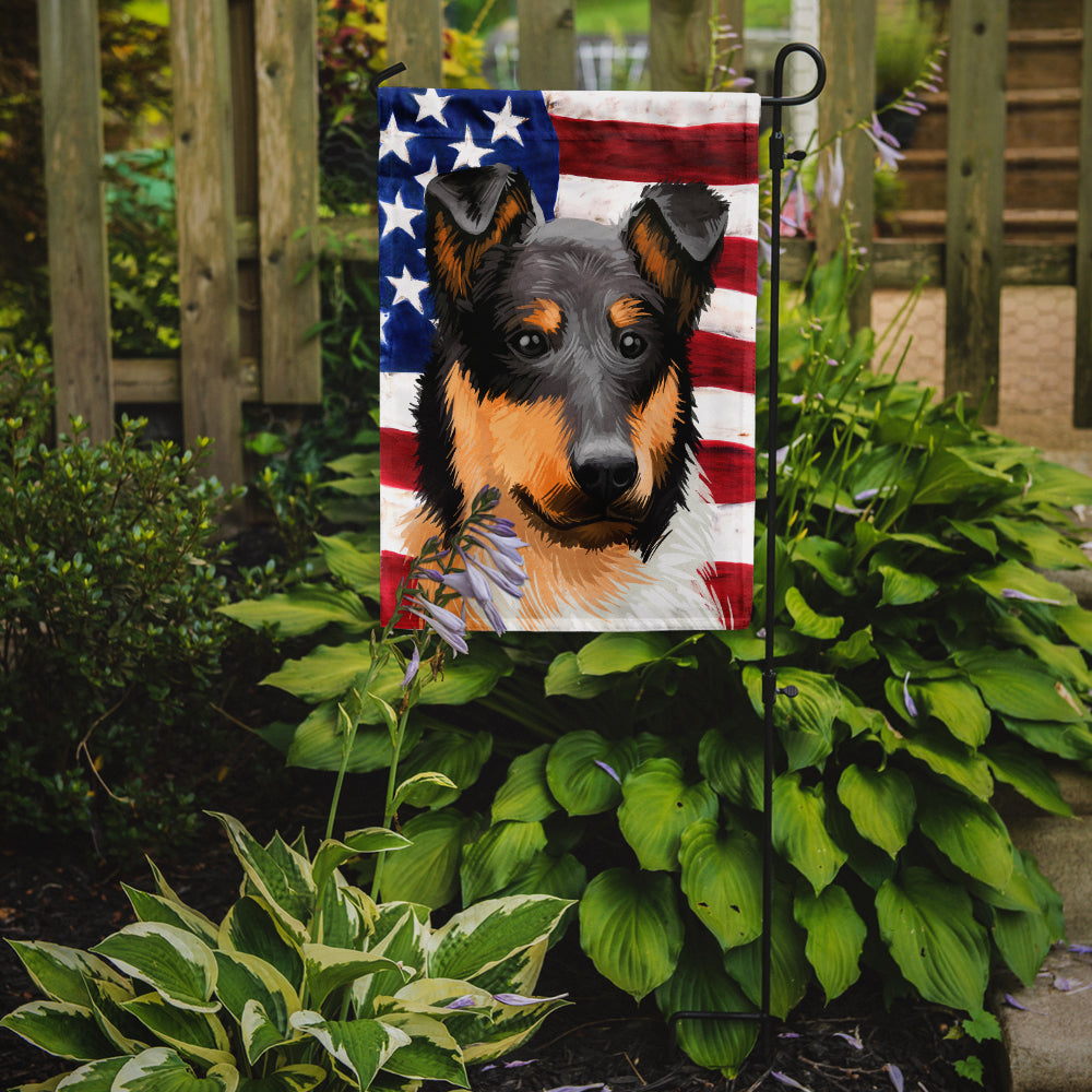 Collie Rough Dog American Flag Flag Garden Size CK6492GF  the-store.com.