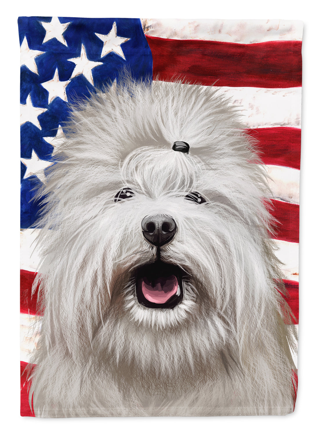 Coton de Tulear Dog American Flag Flag Garden Size CK6495GF  the-store.com.