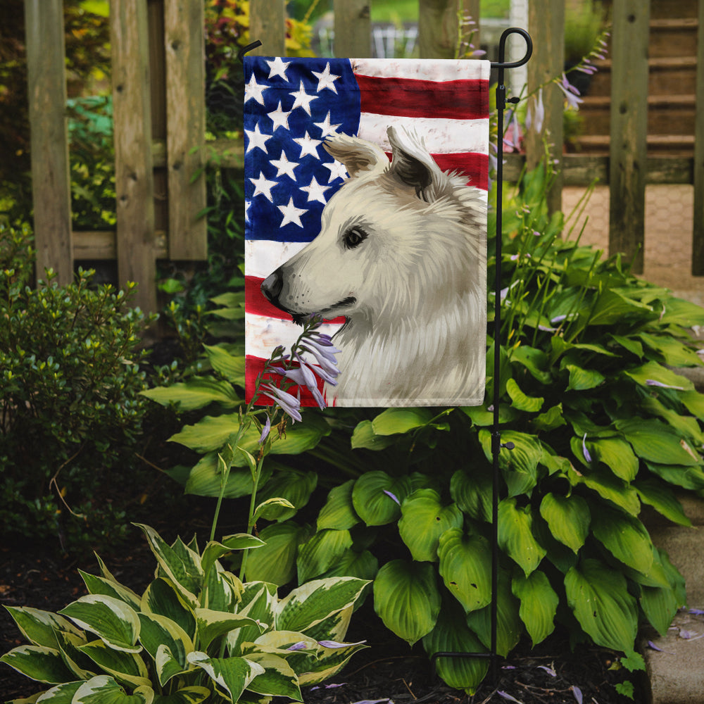 Cretan Hound Dog American Flag Flag Garden Size CK6496GF  the-store.com.