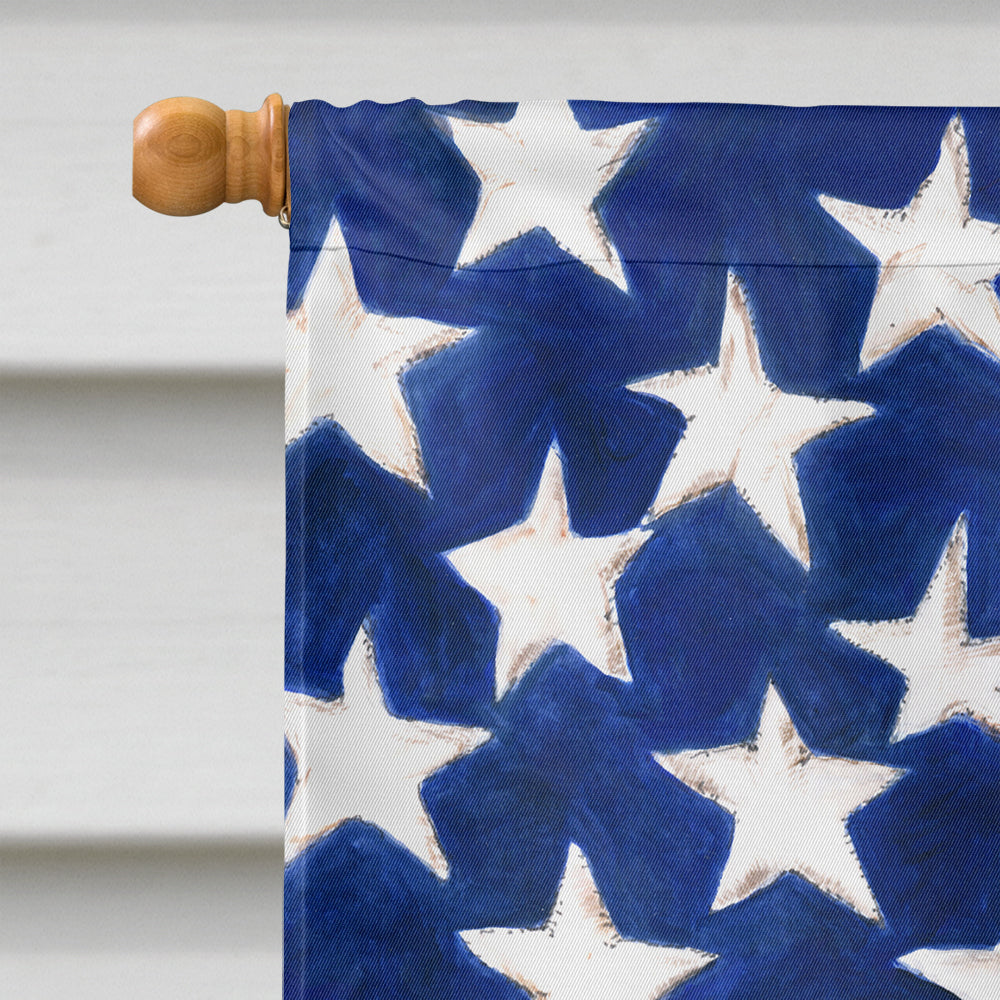 Curly-Coated Retriever American Flag Flag Canvas House Size CK6498CHF  the-store.com.