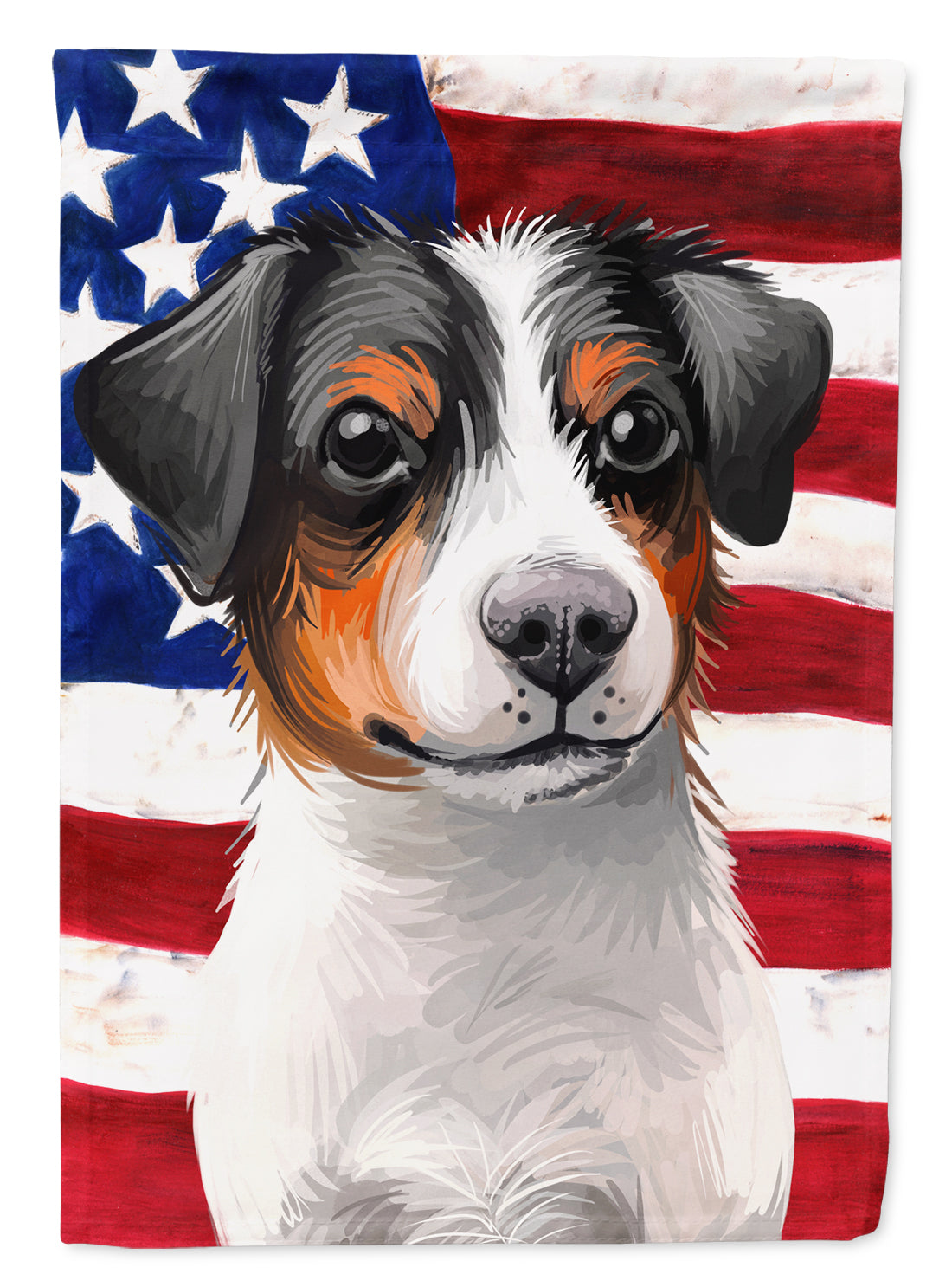 Danish-Swedish Farmdog American Flag Flag Canvas House Size CK6502CHF  the-store.com.