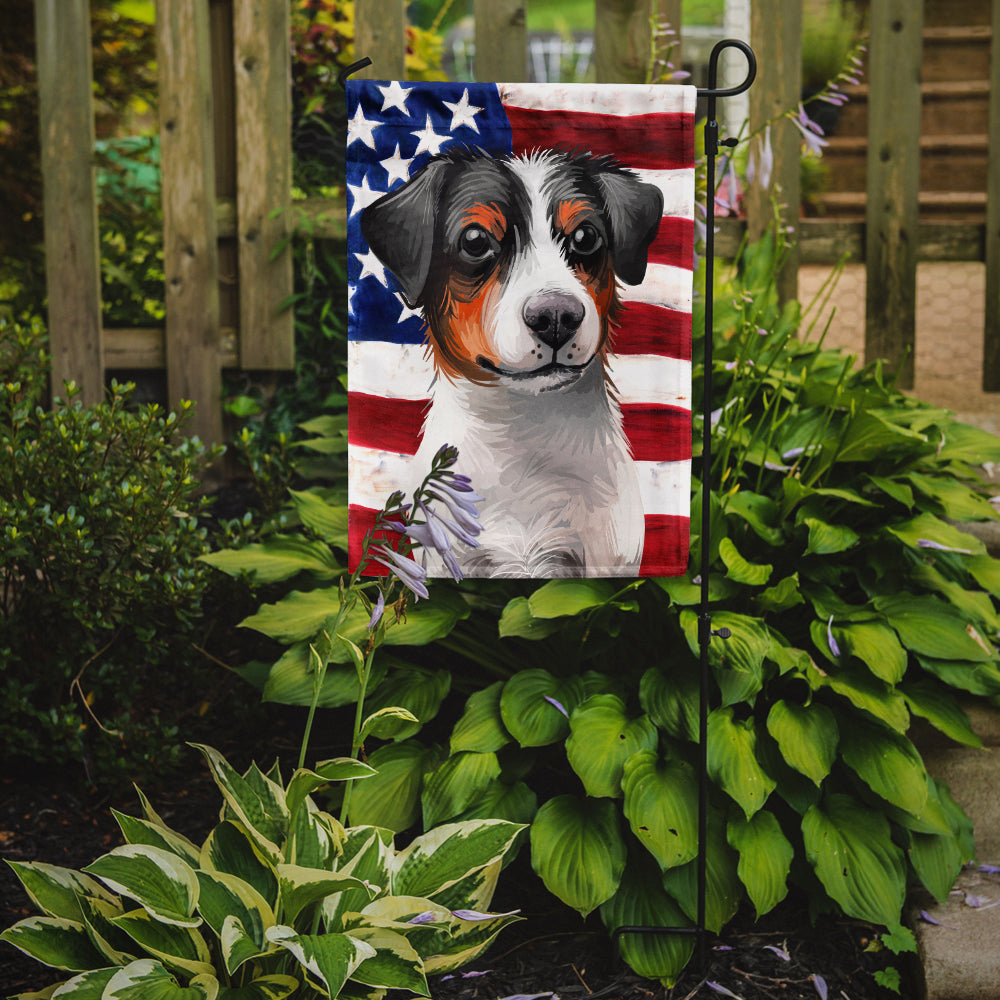 Danish-Swedish Farmdog American Flag Flag Garden Size CK6502GF  the-store.com.