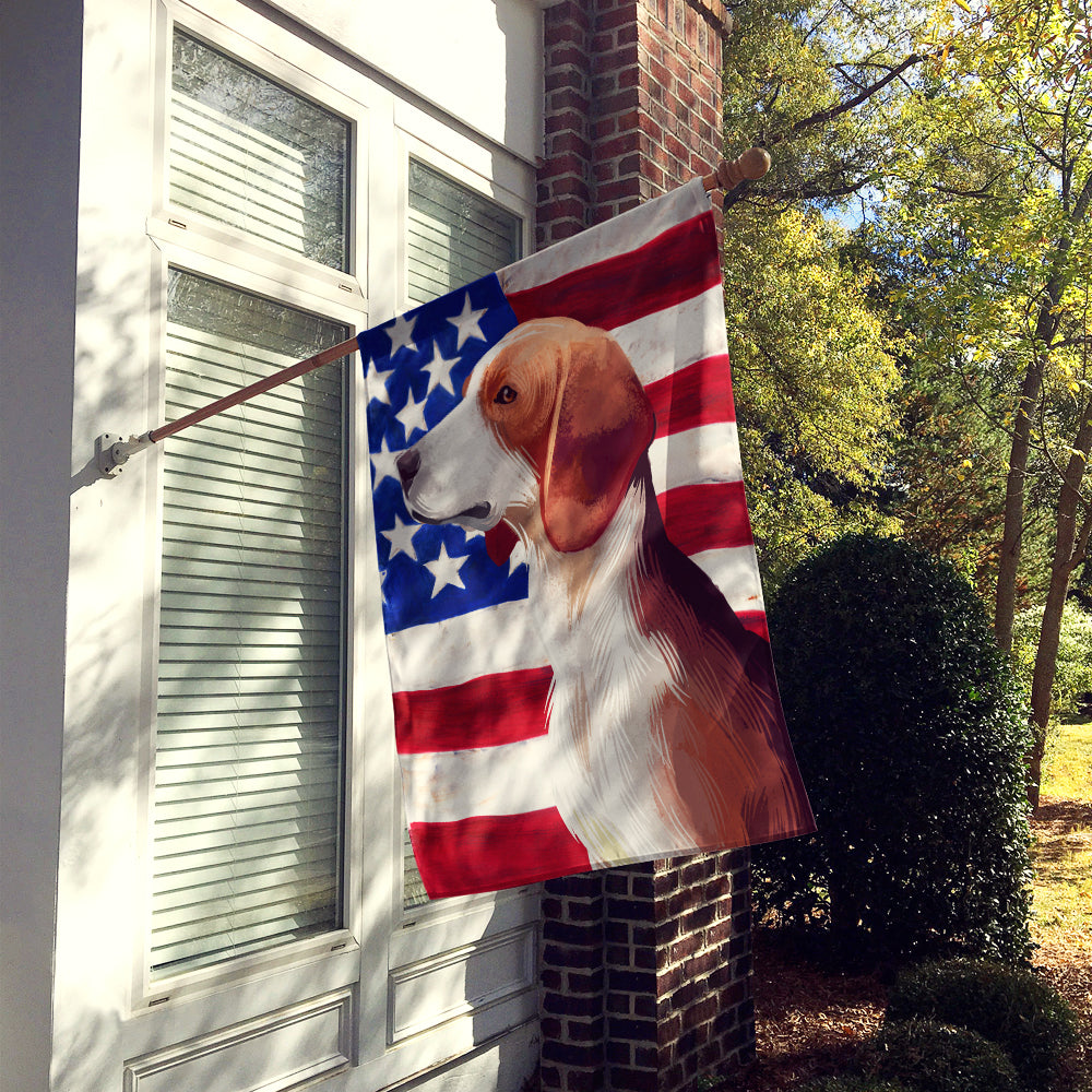 Deutsche Bracke Dog American Flag Flag Canvas House Size CK6503CHF  the-store.com.