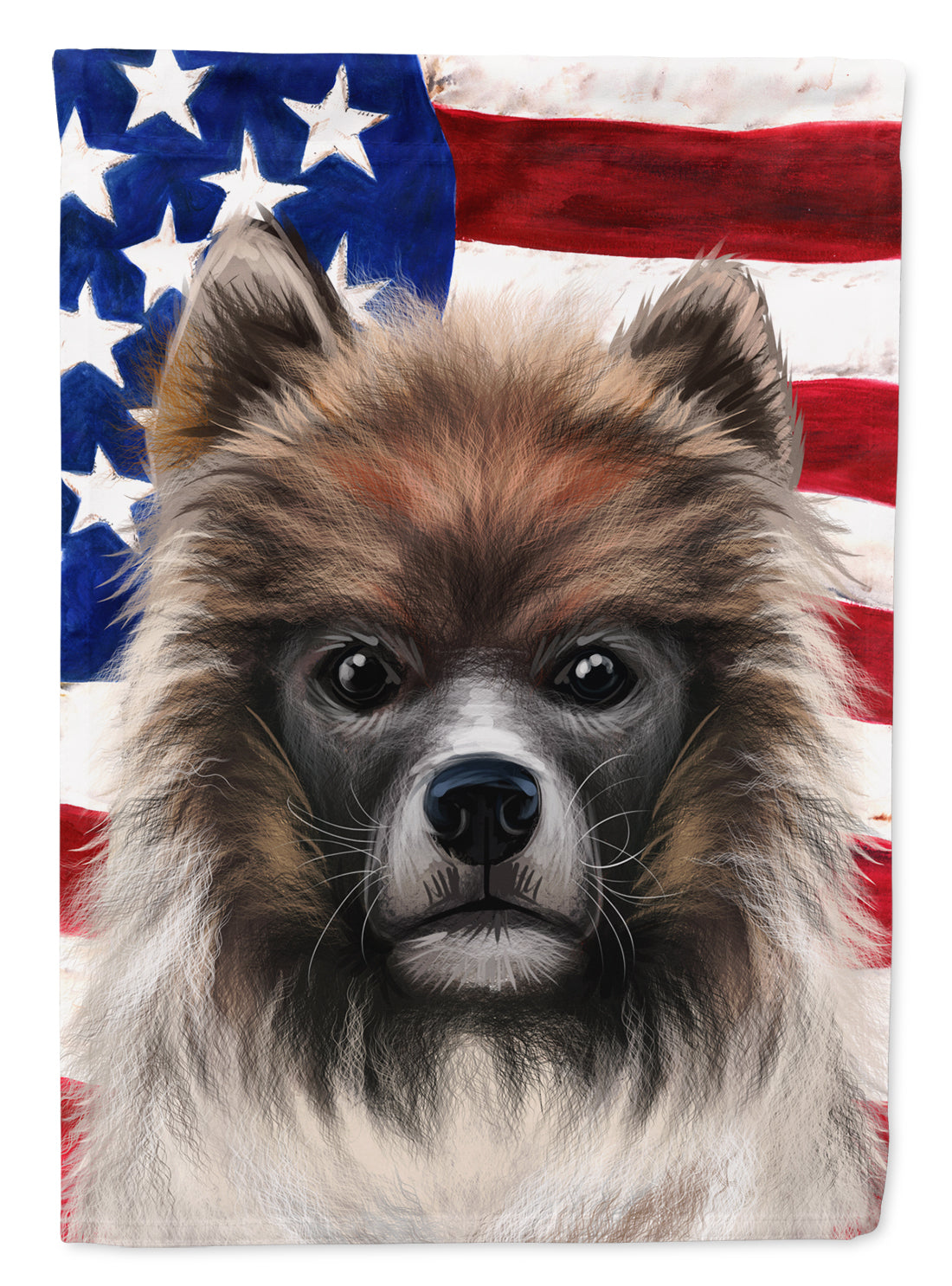 Elo Dog American Flag Flag Garden Size CK6510GF  the-store.com.