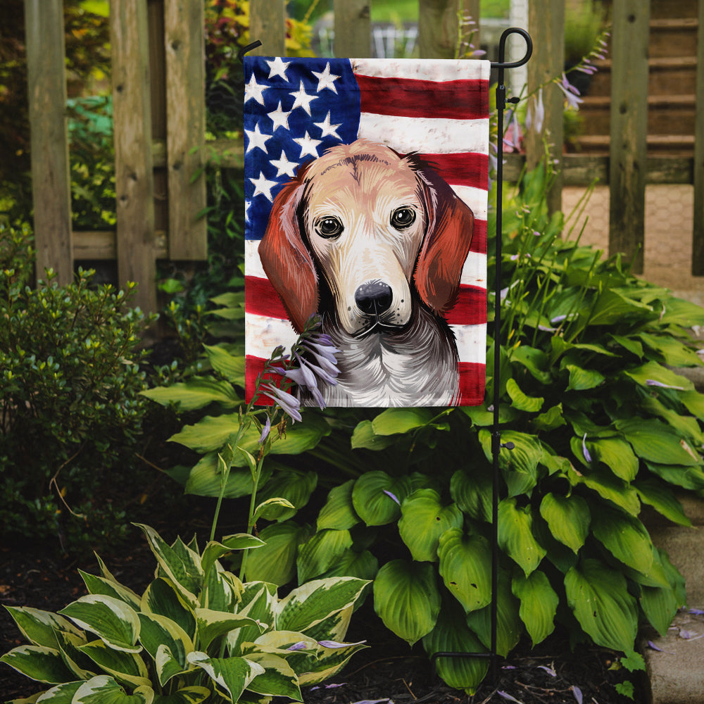 Estonian Hound Dog American Flag Flag Garden Size CK6517GF  the-store.com.