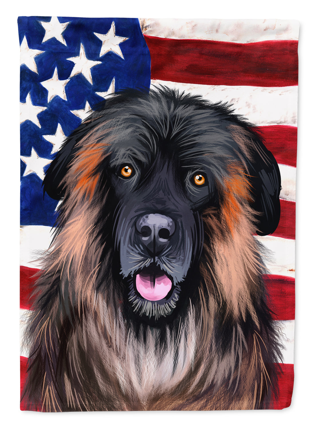 Estrela Mountain Dog American Flag Flag Garden Size CK6518GF  the-store.com.