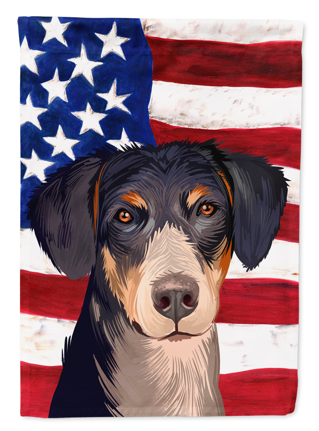 Eurohound Dog American Flag Flag Garden Size CK6520GF  the-store.com.