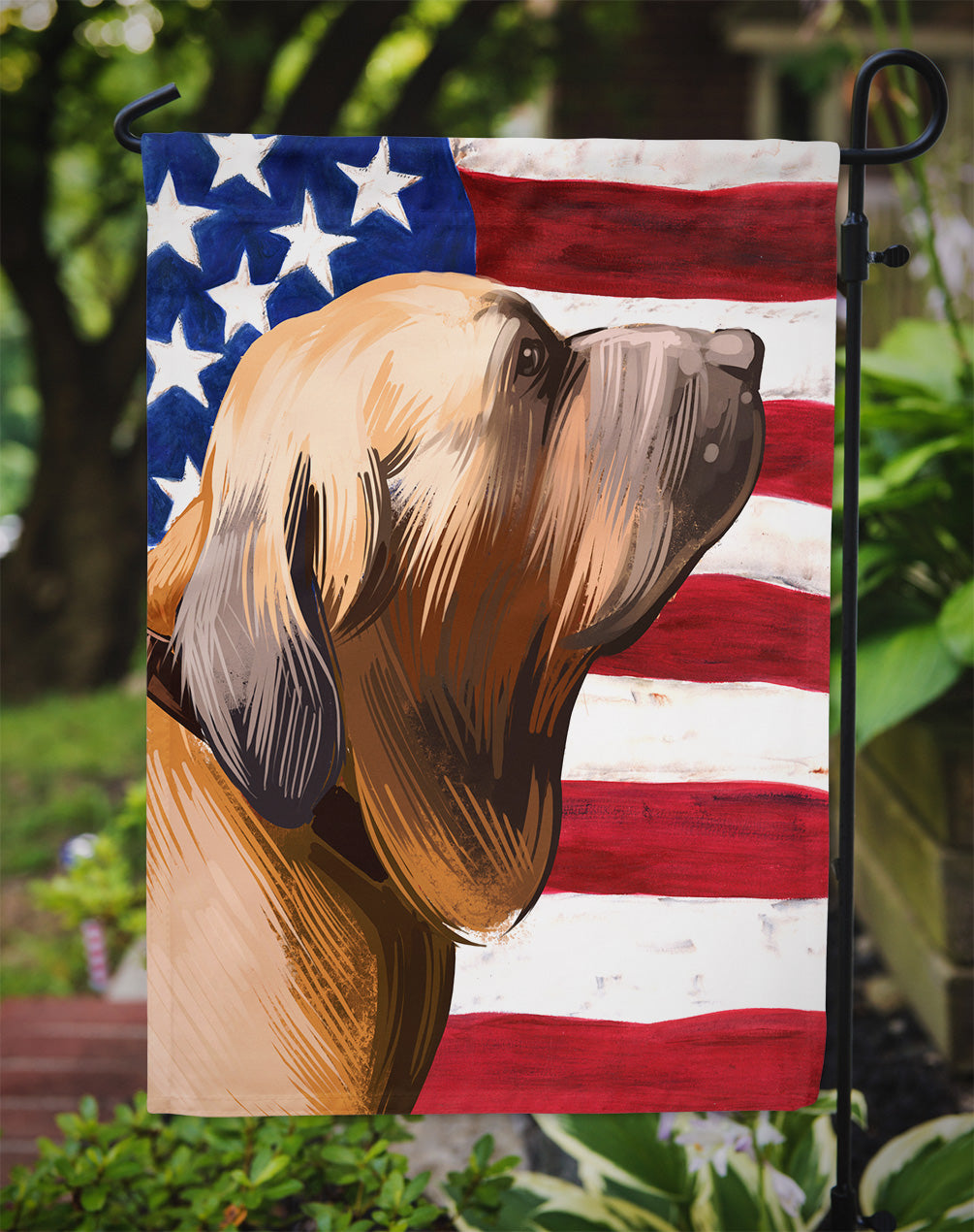 Fila Brasileiro Dog American Flag Flag Garden Size CK6522GF  the-store.com.