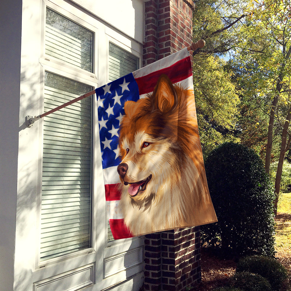 Finnish Lapphund Dog American Flag Flag Canvas House Size CK6524CHF  the-store.com.