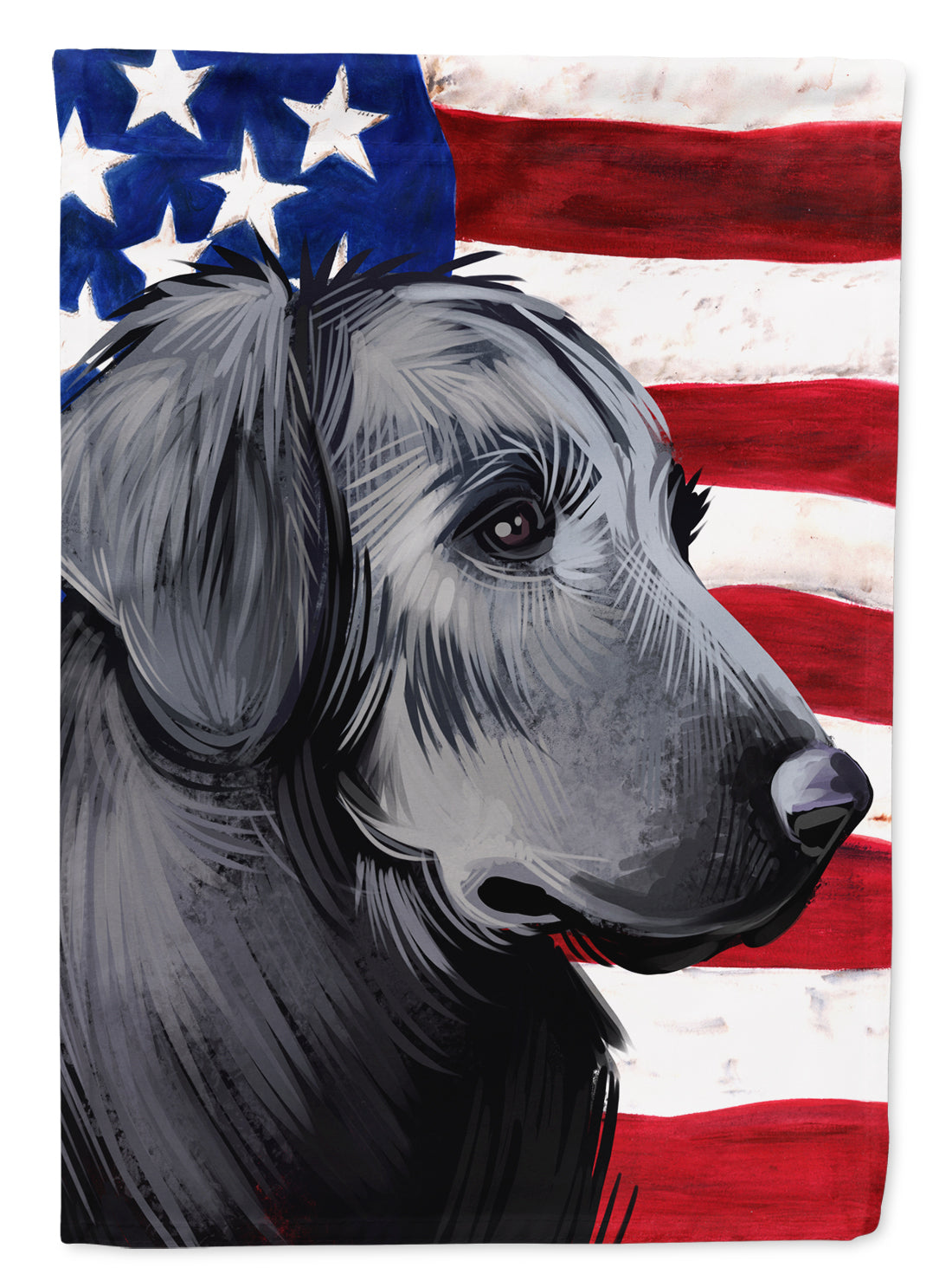 Flat-Coated Retriever American Flag Flag Garden Size CK6526GF  the-store.com.