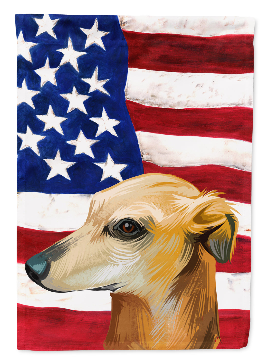 Galgo Espanol Dog American Flag Flag Garden Size CK6530GF  the-store.com.