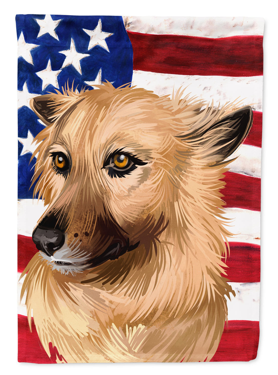 Garafian Shepherd Dog American Flag Flag Garden Size CK6531GF  the-store.com.