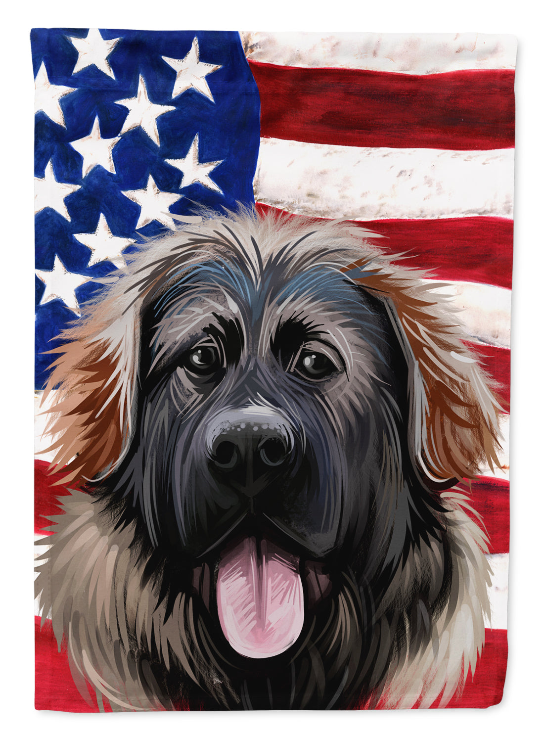 Georgian Shepherd Dog American Flag Flag Garden Size CK6532GF  the-store.com.