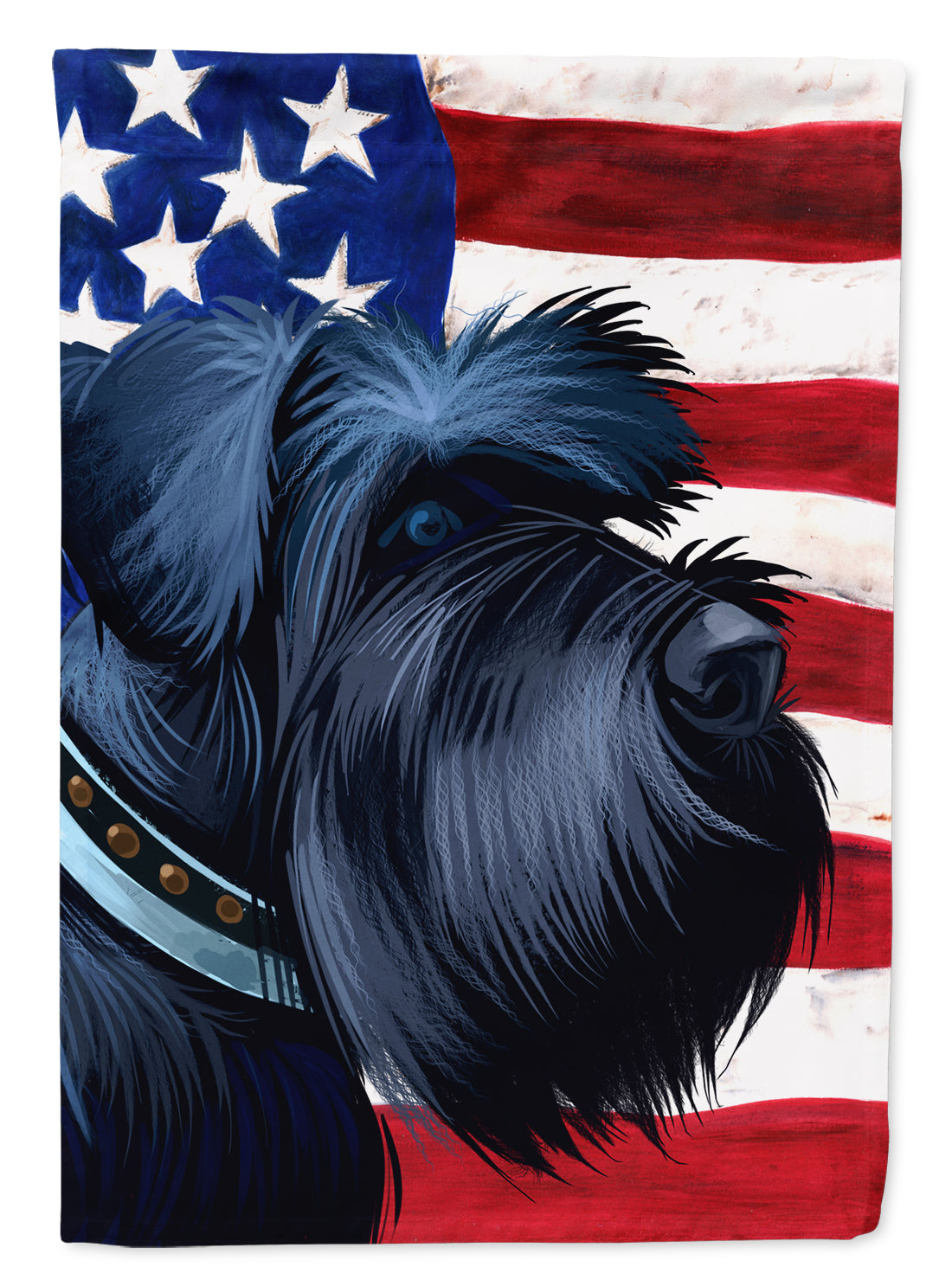 Giant Schnauzer Dog American Flag Flag Garden Size CK6540GF  the-store.com.