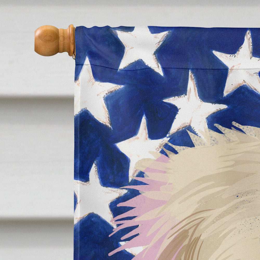 Golden Retriever Dog American Flag Flag Canvas House Size CK6542CHF  the-store.com.