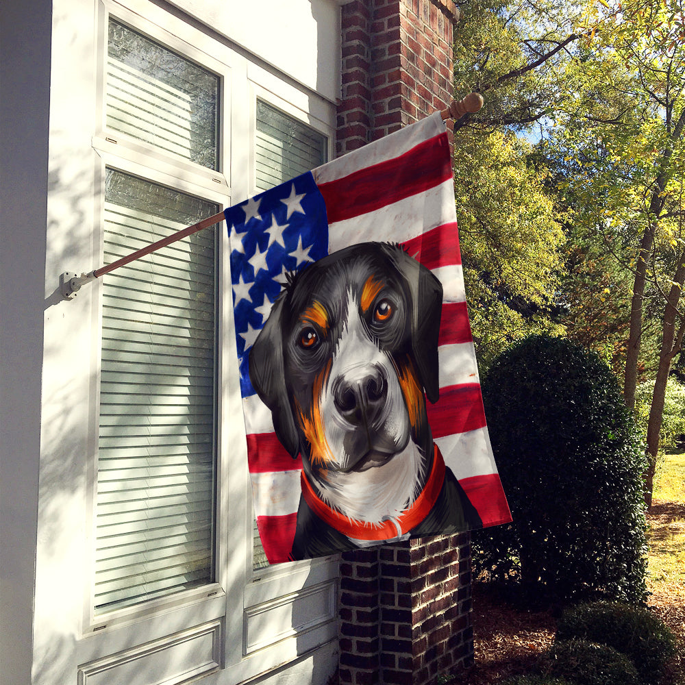 Greater Swiss Mountain Dog American Flag Flag Canvas House Size CK6548CHF  the-store.com.