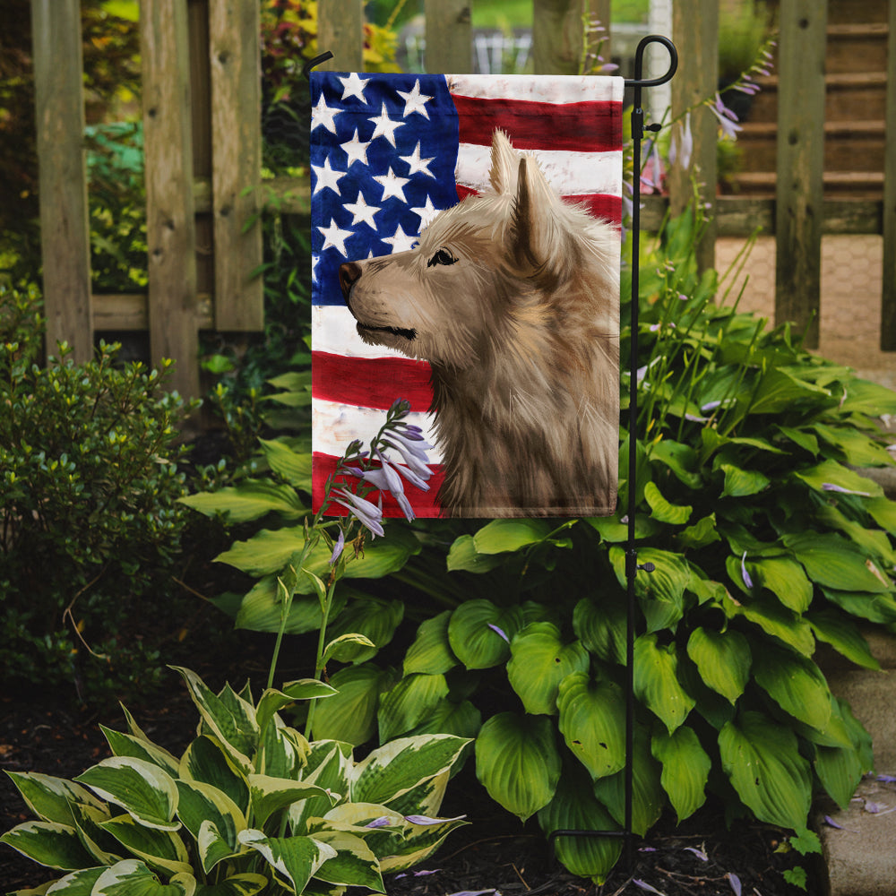 Greenland Dog American Flag Flag Garden Size CK6550GF  the-store.com.