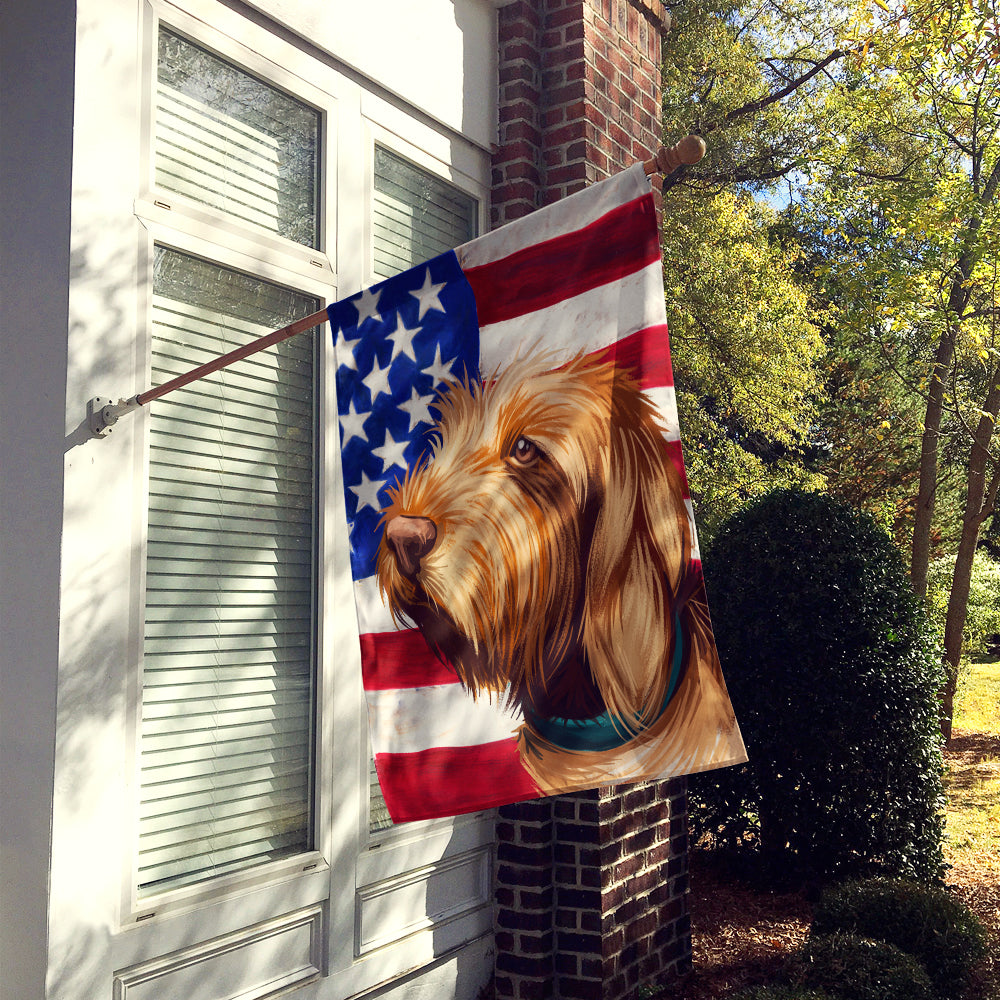 Griffon Fauve de Bretagne American Flag Flag Canvas House Size CK6553CHF  the-store.com.