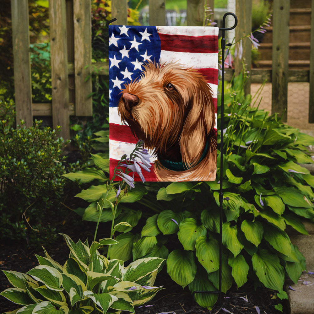 Griffon Fauve de Bretagne American Flag Flag Garden Size CK6553GF  the-store.com.