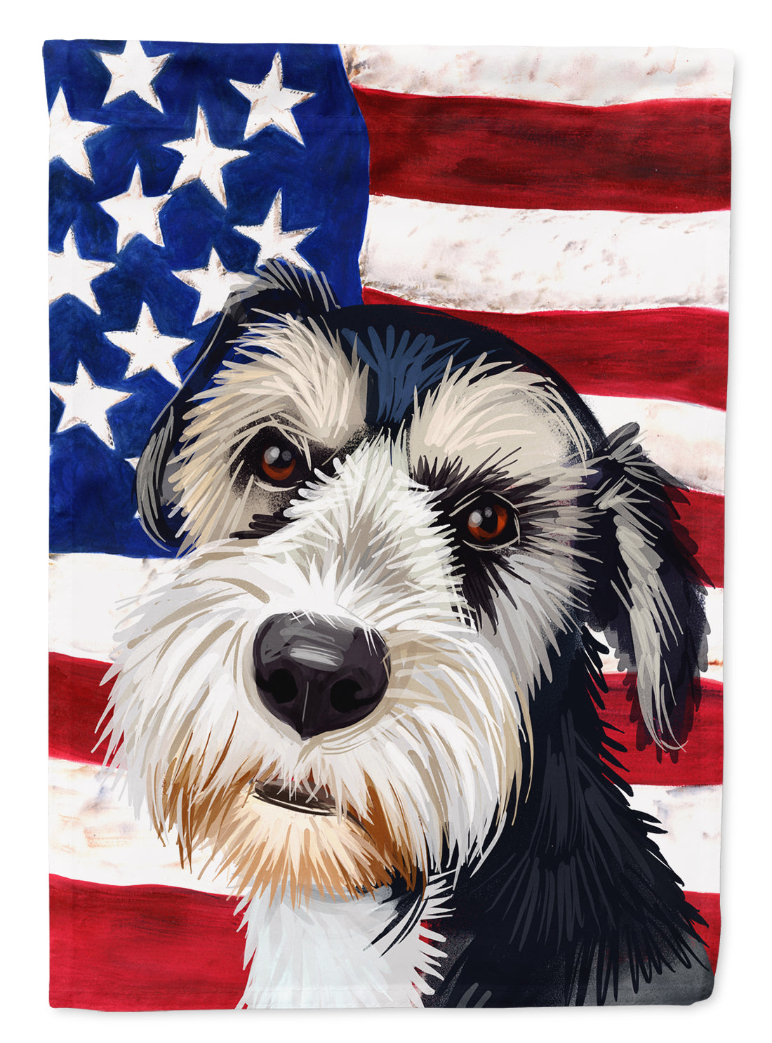 Griffon Nivernais Dog American Flag Flag Garden Size CK6554GF  the-store.com.