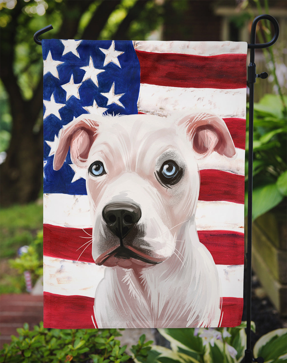 Guatemalan Dogo Dog American Flag Flag Garden Size CK6555GF  the-store.com.