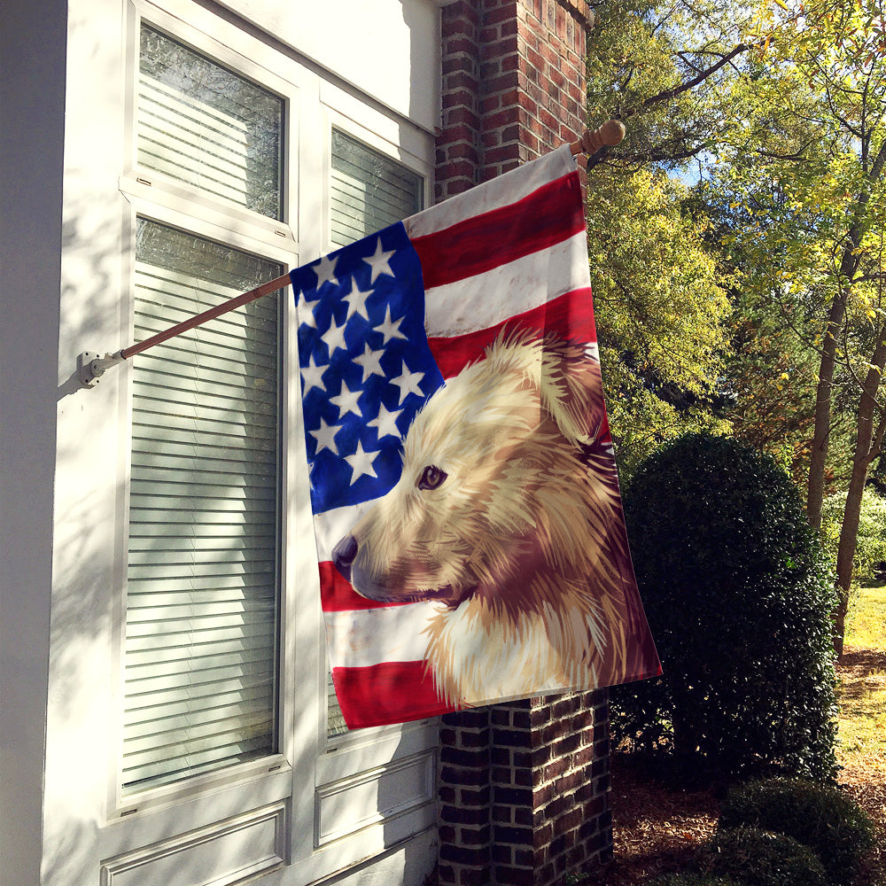 Himalayan Sheepdog Dog American Flag Flag Canvas House Size CK6559CHF  the-store.com.