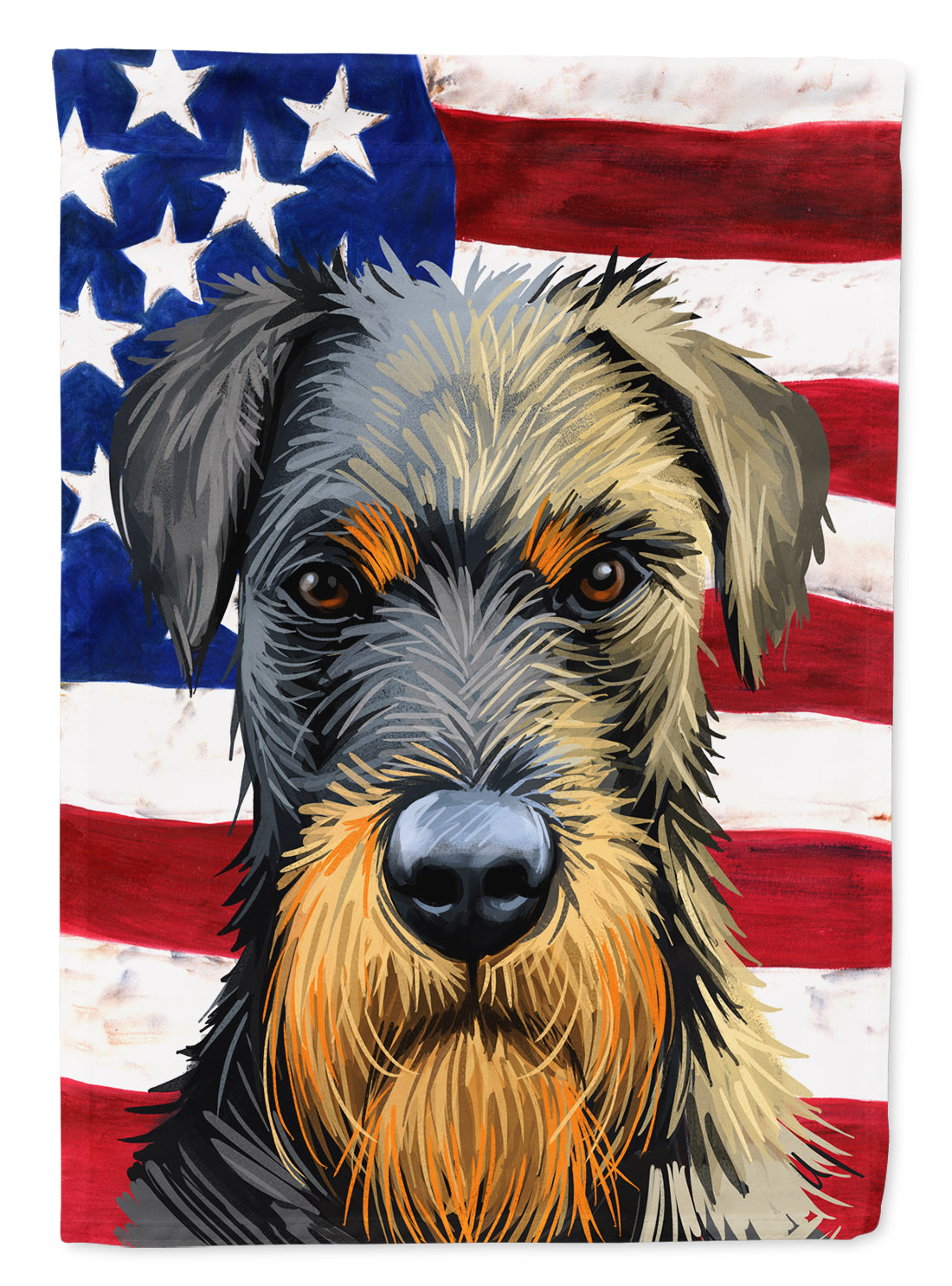 Jagdterrier American Flag Flag Garden Size CK6578GF  the-store.com.